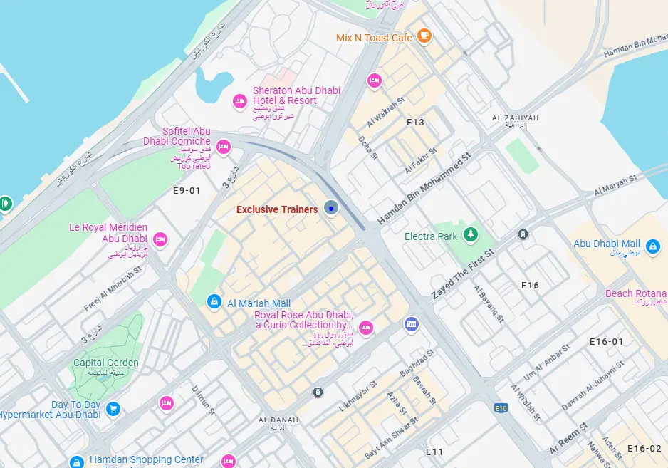 Exclusive trainers abu dhabi location